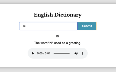 JS WP Project #13 – API Dictionary